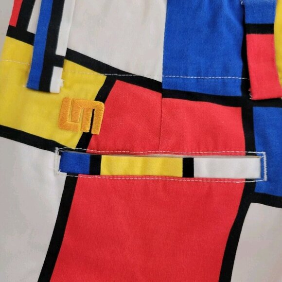 Loudmouth Capri Pants Womens Sz 2 Bold Multi Colorblock AOP Artsy Golf Golfing - Picture 8 of 11